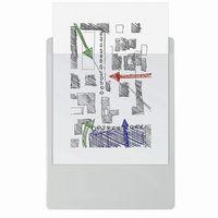 Lot de 10 Porte-bloc avec pochette - Format 23x32cm pour A4-Blanc - Image 2