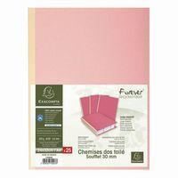 Lot de 25 Chemises dos toilé Forever® 320g/m2 - 24x32cm-Rose - Image 2