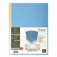Lot de 25 Chemises dos toilé Forever® 320g/m2 - 24x32cm-Bleu vif - Image 3