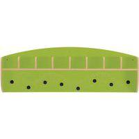 Meuble patère à cases Zébulon, coloris vert pomme - Image principale