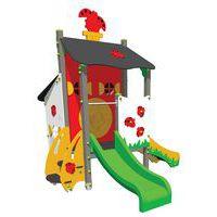 Structure tour et cabane le jardin des coccinelles alu/polyester - Jambes de scellement - Image 2