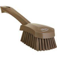 Lot de 10 Brosse à main, manche court, 270 mm, Dur, Marron - Image principale