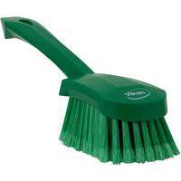 Lot de 10 Brosse à main, manche court, 270 mm, Souple/fleuré, Vert - Image principale