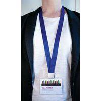 Lot de 10 Tours de cou bleus : Clip No-TwistTM - 44 cm x 2 cm - Image 3