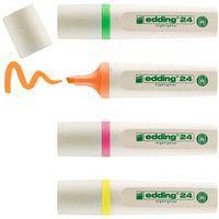Boite de 4 surligneurs EcoLine Edding (orange, rose, vert, jaune) - Image 2