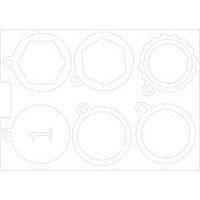 Lot de 36 médailles à décorer avec rubans - Image 3