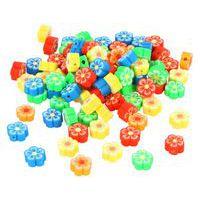 Sachet de 100 perles polymère - fleurs Ø 8mm - Image 2