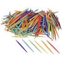 Maxi pack de 2500 cure-dents plats coloris assortis 65mm - Image 2