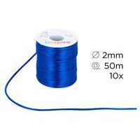 Set fils satin 10 couleurs Ø2mm rouleaux de 50m - Image 4