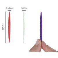 Maxi pack de 2500 cure-dents plats coloris assortis 65mm - Image 4