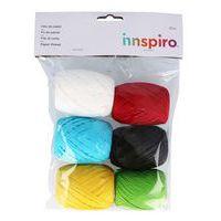Ensemble de fil raphia de papier 6 couleurs Ø4-8mm 30m - Image principale