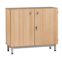 Meuble bas Bip Bop portes battantes L 90 cm - hêtre - Image principale