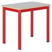 Table Carélie mobile 70x50cm stratifié gris chants alaisés - Mobidecor - Image principale