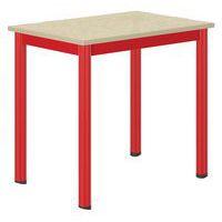 Table Carélie mobile 70x50 cm méla coq oeuf chts polypro. - Mobidecor - Image principale