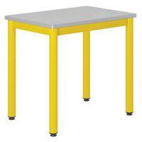 Table Carélie 70x50cm fixe stratifié gris chants polyurét. - Mobidecor - Image 2