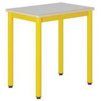 Table Carélie 70x50 cm fixe stratifié gris chants alaisés - Mobidecor - Image principale