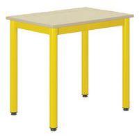 Table Carélie 70x50cm fixe méla coq oeuf chants polypro - Mobidecor - Image principale