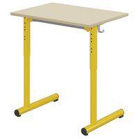 Table Tage réglable 70x50cm T3 à T6 méla. chants polypro. - Mobidecor - Image principale