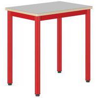 Table Carélie 70x50 cm fixe stratifié gris chants alaisés - Mobidecor - Image 2