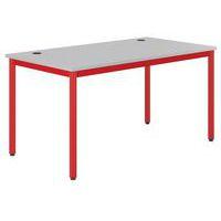 Table Info prof 80 cm T6 passe câble méla. chants polypro - Mobidecor - Image 3