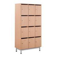 Meuble à courrier Bip Bop 12 cases avec pieds - hêtre - Image principale