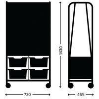 Chariot CALLERO avec tableaux Makerhub sans bacs ni glissières-Gratnells - Image 5