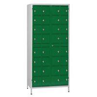 Armoire de stockage 32 téléphones/tablettes Gris/Vert - Manutan Expert - Image principale