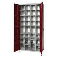 Armoire de stockage 32 téléphones/tablettes Gris/Rouge - Manutan Expert - Image 4