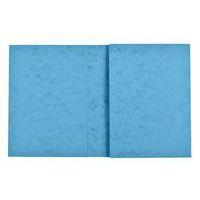 Protège-cahier 24x32 carte lustrée bleu - Image principale