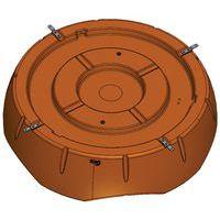 Kit de fixation 4 platines inox pour banquette Connexio Pétale 5 places - Image 2