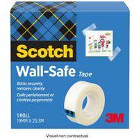 Ruban transparent Scotch® Wall safe - Image principale