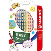 12 crayons de couleur EASYcolors gaucher + 1 taille-crayon - Image principale