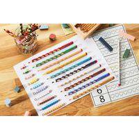 12 crayons de couleur EASYcolors droitier + 1 taille-crayon - Image 2