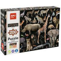 Puzzle géant animaux de la savane en danger 200 pièces - Image principale