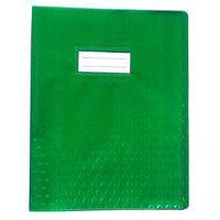 Protège-cahier plastique 17x22 cm épaisseur 12/100e - Vert foncé - Image principale