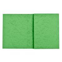 Protège-cahier carte lustrée forte 2 très grands rabats 225g 17x22 cm - Vert - Image principale