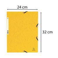 Chemise élastique et rabats A4 Jaune - Image 3