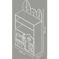 Bibliothèque haute 2 portes - Image 3