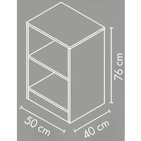 Meuble bas 1 étagère bouleau - Image 2