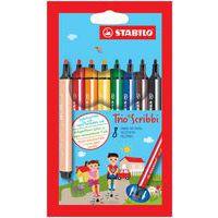 Pochette 8 feutres de coloriage Trio Scribbi - Image principale