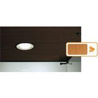 Vitrine Easy E5 - Avec armoire basse et éclairage socle Hêtre - Image 3