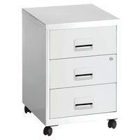 Caisson mobile métal 3 tiroirs Blanc - Image principale