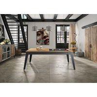 Billard Steel cadre chêne sablé - pieds blancs Rene Pierre - Image 2