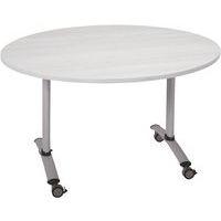 Table ronde plateau mélaminé pivotant Axe - Manutan Expert - Image 4