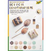 Pochette 12 feuilles motifs dorés à chaud - Image principale