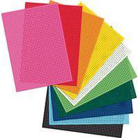 Set 10 feuilles carton à broder couleurs assorties - Image 5
