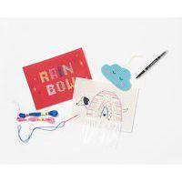 Set 10 feuilles carton à broder couleurs assorties - Image 2