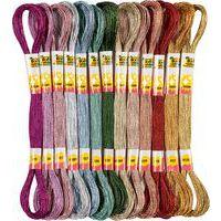 Fils à broder METALLIC, 26 écheveaux x8m 13 couleurs - Image 3