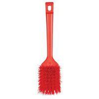 Lot de 10 Brosse à main manche court, 300 mm, dur, rouge - Image 3