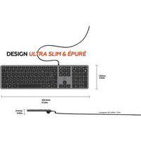 Clavier filaire Slim gris - Mobility Lab - Image 3